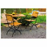 LESENI STOL RONDO MAJA Z ROKONASLONI, ROBINIJA