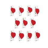 LESENI USTVARJAL. DODATKI RAYHER LESENE ŠČIPALKE S SRCI 25 MM, 12 KOM.