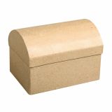 LESENI USTVARJAL. DODATKI RAYHER ŠKATLA IZ PAPIRNE MASE SKRINJA, 8X5.5X5 ,5 CM