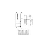 LESTEV ZA BAZEN PLANET POOL LESTEV INOX 4 NASTOPI OZKA