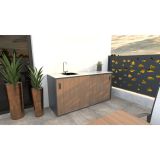 LETNA KUHINJA MS VISCOM ELEMENT POMIVALNO KORITO AMERIŠKI OREH 1800X634 MM