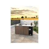 LETNA KUHINJA MS VISCOM ELEMENT POMIVALNO KORITO AMERIŠKI OREH 1800X634 MM