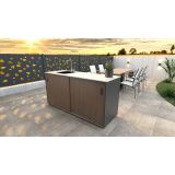 LETNA KUHINJA MS VISCOM ELEMENT POMIVALNO KORITO AMERIŠKI OREH 1800X634 MM