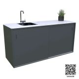 LETNA KUHINJA MS VISCOM ELEMENT S POMIVALNIM KORITOM 1800X634 MM