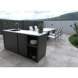 LETNA KUHINJA MS VISCOM ELEMENT S POMIVALNIM KORITOM 1800X634 MM