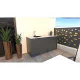 LETNA KUHINJA MS VISCOM ELEMENT S POMIVALNIM KORITOM 1800X634 MM