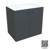 LETNA KUHINJA MS VISCOM ELEMENT Z VRATI ANTRACIT 900 X 634 MM