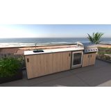 LETNA KUHINJA BELLANO VERONA HRAST RUSTIK PULT PORCELAN