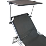 LEŽALNIK IZ TEKSTILENA AZUR S SENČNIKOM ANTR. ALU