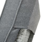 LEŽALNIK DAVOS FIX Z BLAZINSKIMI KOLESI WICKER-ALU GREY 65X197X36