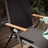 LEŽALNIK IZ TEKSTILENA NATERIAL LEŽALNIK ORIS TEMNO SIV ALU