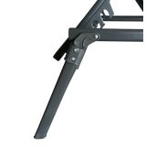 LEŽALNIK IZ TEKSTILENA MALLORCA ČRN ZLOŽLJIV