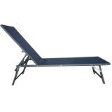 LEŽALNIK IZ TEKSTILENA MALLORCA MODER ZLOŽLJIV