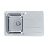 NERJAVNO POMIVALNO KORITO ALVEUS LINE MAX 80 POP UP, SATIN 790X500 MM