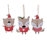 OKRASEK ZA JELKO LISICA / MEDO / VEVERICA 8.5 CM SORTIRANO