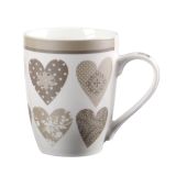 LONČEK 345 ML SRCE PORCELAN