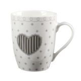 LONČEK 350 ML SRCE PORCELAN