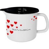 POSODA ZA TOPLE NAPITKE ENAMELIE LONČEK S KLJUNOM, 12 CM, 1 L, LEONA