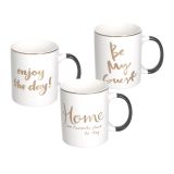 LONČEK TOGNANA 380 ML NATALE BLACK&GOLD RAZLIČNI DEKORJI