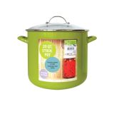 LONEC ENAMELIE 31 CM 19 L Z MREŽO ZA VLAGANJE IN POKROVOM