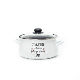 LONEC / KOZICA CUCKOO CUPS EMAJLIRAN LONEC 24 CM 6.5 L ŽIVLJENJE JE TAKŠNO