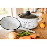 LONEC / KOZICA CUCKOO CUPS EMAJLIRAN LONEC 24 CM 6.5 LIT GOVEJA JUHA