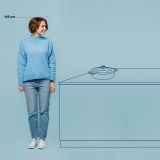 LONEC / KOZICA KELA 3.2 LIT CALIDO OKROGLI ALUGUS SVETLO SIVA