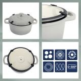 LONEC / KOZICA KELA 4.6 LIT CALIDO OKROGLI ALUGUS SVETLO SIVA