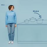 LONEC / KOZICA KELA 5.5 LIT FLAVORIA S POKROVKO 18/10