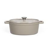 LONEC / KOZICA LIVOO DUTCH OVEN LITOŽELEZNI 4.5L SIV 24 CM