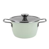 LONEC / KOZICA VITRINOR 24 CM 2 ROČAJA NORDIC S STEKLENIM POKROVOM