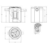 LOVILNIK OLJA IN MASTI 2PR LOVILEC OLJ 2PR TIP 200 PRETOK NG 1L/S PE--HD