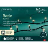 LUČKE LUMINEO BASIC 240L, TOPLO BELE Č 1800 CM, 8 FUNK., UTRIP.