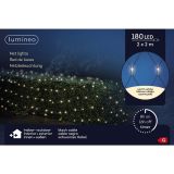 LUČKE LUMINEO MREŽA 180L, TOPLO BELA Č 200X200 CM