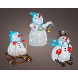 LUČKE LUMINEO SNEŽAK Z LUČKAMI SORTIRANO