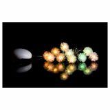 LUČKE MQ 10 LED RGB KROGLICE JEŽKI NA BATERIJE (3XAAA)