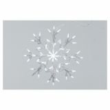 LUČKE MQ SNEŽINKA 50 LED 10 UTRIPA 36 CM BELE LED