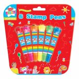 LUKNJAČ,ŠTAMPILJKA,ŠABLON RAYHER FLOMASTRI S ŠTEMPILJKAMI USTVARJALNI SET 6/1