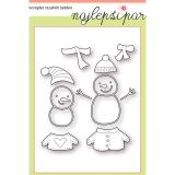 LUKNJAČ,ŠTAMPILJKA,ŠABLON RAYHER ŠABLONA RAZPOSAJENI SNEŽAK