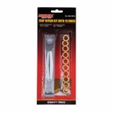 LUKNJAČI ZA USNJE PROWIN 10 DELNI SET OBROČKOV 17X10X5 MM KOVINSKI