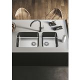 NERJAVNO POMIVALNO KORITO ALVEUS LUNO 40, SATIN 480X400 MM