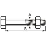 6-OGLATI VIJAK DIN 931 6X40 A2F V ZAVITKU JE 4 KOS