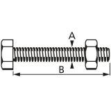 6-OGLATI VIJAK DIN 933 8X20 A2F V ZAVITKU JE 25 KOS