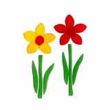 DEKORATIVNA NALEPKA STEUBER MAGIC GEL 2 ROŽI MALI