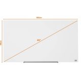 MAGNETNA TABLA NOBO TABLE STEKLENA 99.3X55.9 CM DIAMOND BELA 1905176