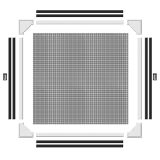 PRIBOR SCHELLENBERG MAGNETNI OKVIR ZA OKNO PROTI INSEKTOM 100X120CM BELA