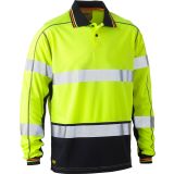 ODSEVNO OBLAČILO BISLEY POLO MAJICA Z DOLGIMI ROKAVI HI VIS RUMENA S