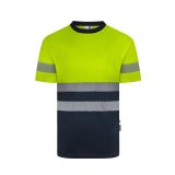 MAJICA KRATKI ROKAV VELILLA NAVY BLUE + NEON YELLOW + ODSEVNI TRAK ŠT.S