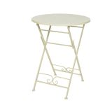 KOVINSKA MIZA DECORIS MARIE Z LISTI 60X76 CM