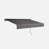 MARKIZA, TENDA NATERIAL CALIMA 300X200 CM, SIVA ROČNA